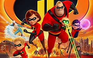 Disney Pixar`s animated movie, Incredibles 2 (2018)